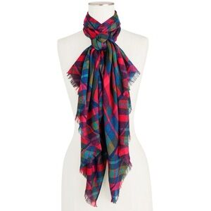 Talbots Plaid Multicolor Oblong Women's scarf